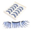 NOLITOY Sets Easy Application Lashes Individual Fake Eyelashes Rhinestones Side