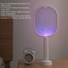 Electric Fly Swatter USB Charging Purple Light 3 Layers Safety
