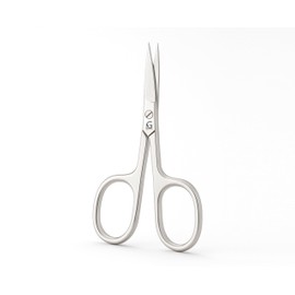 Cuticle Scissors Curved - Professional Stainless Steel Grooming scissors for Eyebrow, Mustache, Nose Hair, Eyelash, Dry Skin - Manicure Scissors (Nail Scissors Curved)