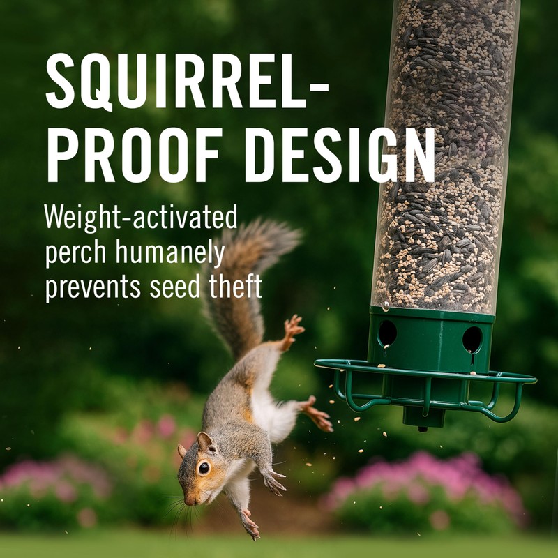 Droll Yankees Squirrel Proof Bird Feeders for Outdoors - YF-M