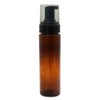 DIY Container Amber PET Plastic Bottle with Black Foaming Pump - 200ml