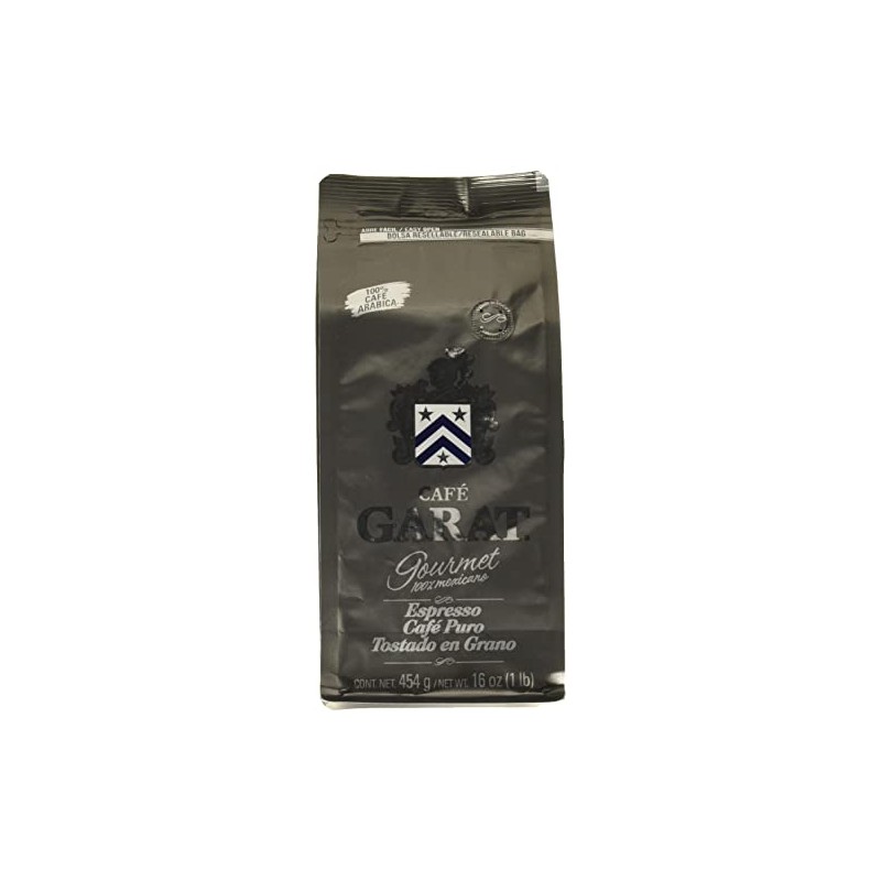 Garat Garat Espresso Entero 454Gr, Café, 454 gramos
