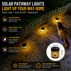 UGQQ Solar Post Cap Lights Outdoor, Waterproof Solar Powered Mandala