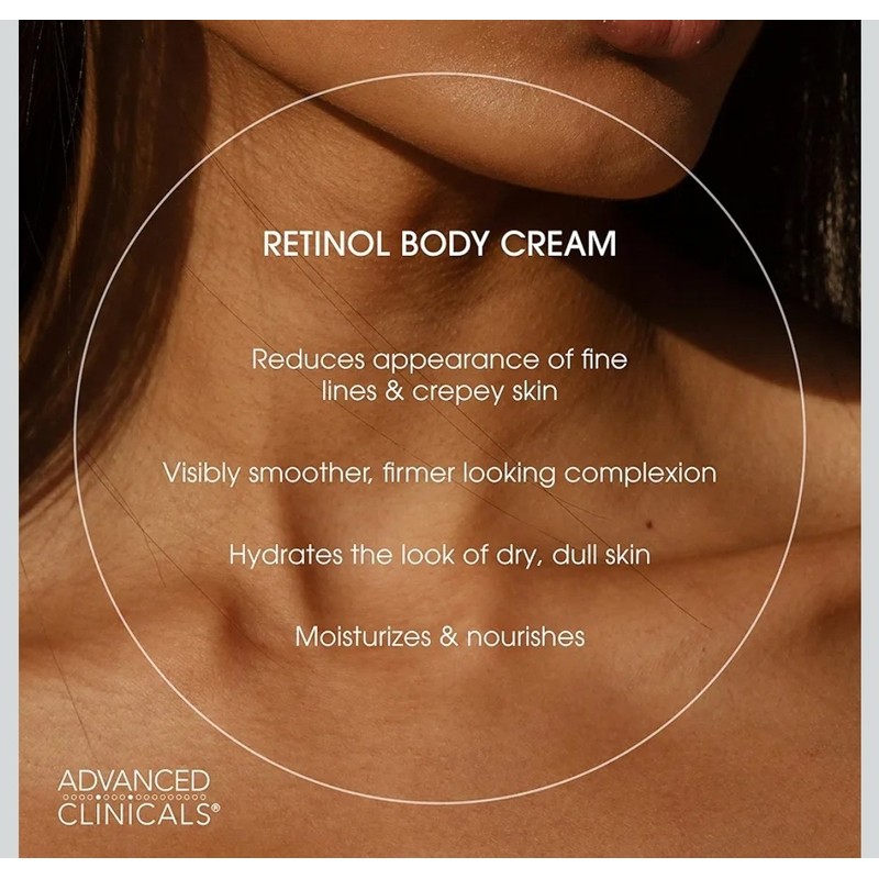 Advanced Clinicals Retinol Advanced Firming Cream Vitamin E 16 oz