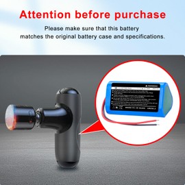 CBJJ 11.1V Lithium Battery Compatible with BOB and Brad Q2 Mini Massage Gun, 2500mAh High Capacity Electric Massager Gun for Muscle Massage Gun Use with High Power - Includes Welding Tools