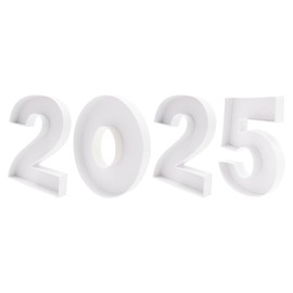 2025 Number Shaped Cardboard Charcuterie Decorative Trays Fillable, Party Food Display Platter for New Year Eve, Graduation (Small)