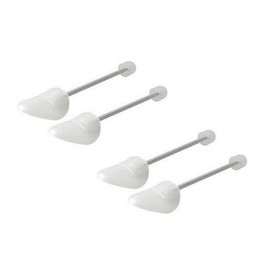 2Pairs Clear Adjustable Shoe Keep Shoes Shape Trees Stretcher Boot Holder Support Keeper with Tension Spring Coil for Men Women (Men Size)