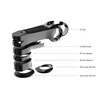 Deda Sboxdcr-pob130 ATTACCHI Unisex Adulto, Nero, 130mm