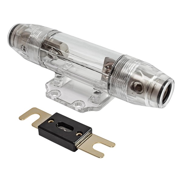 tomzz Audio 5800-030 ANL Fuse Holder Satin Nickel for Cables