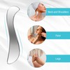 Gua Sha Facial Tool, 3 in 1 Stainless Steel Gua