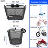 Mkuero Kids Bike Basket, Front Bicycle Basket for Boy and