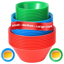 MULTISIZE 30 Pcs Puto Molder Filipino (10 Small / 10 Medium / 10 Large) - Kutsinta Molder for Baking - Puto Mold Cups for Steamer - Filipino Plastic Molds for Desserts