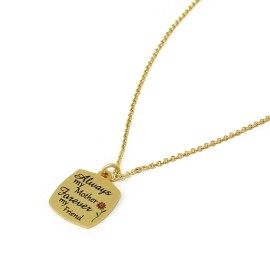 Sometheme Special Gold Tone Small Mom Pendant Mother's Day Gift Pendant Necklace Jewelry for Women
