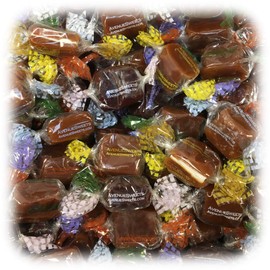 AvenueSweets - Handcrafted Individually Wrapped Soft Caramels - Tower 1.5 lbs - Customize Your Flavors