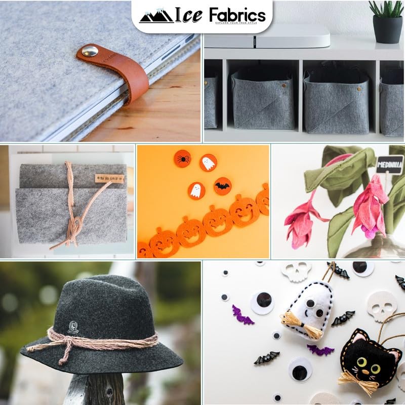 Ice Fabrics Craft Felt Fabric by The Yard - 72"