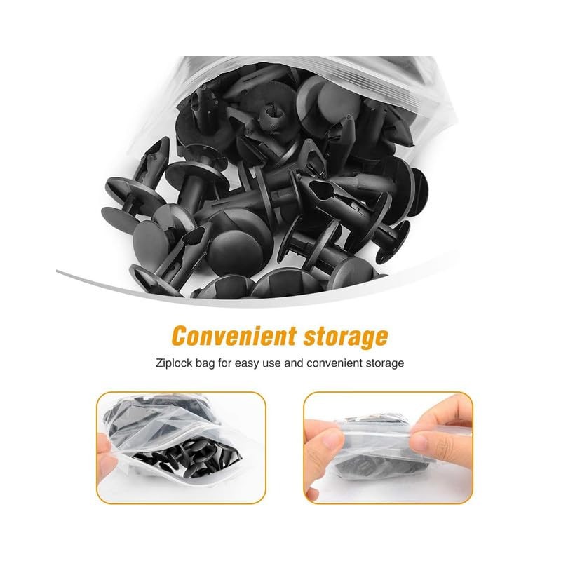 50 Pieces Car Mounting Clips Car Bumper Plastic Rivet Fastener
