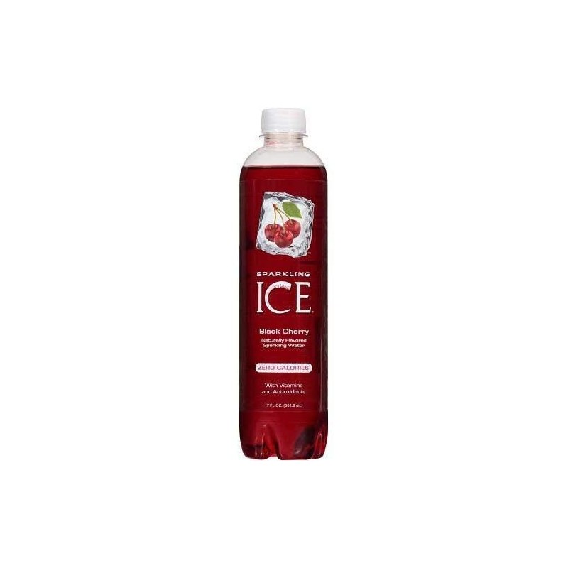 Sparkling Ice Black Cherry Sparkling Water, 17 Ounce -- 12