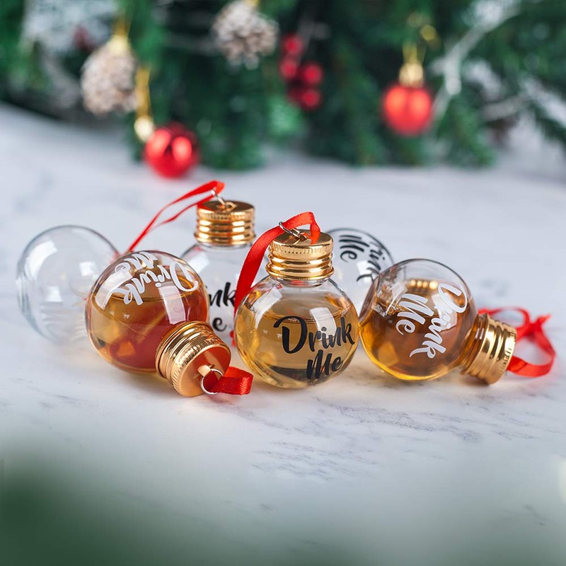 Viva Terry Christmas Spirit Shot Glasses, clear ,Set of 6