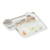 Cartoon Bamboo Toddler Plate Lovely Divided Bamboo Kids Dinnerware Set