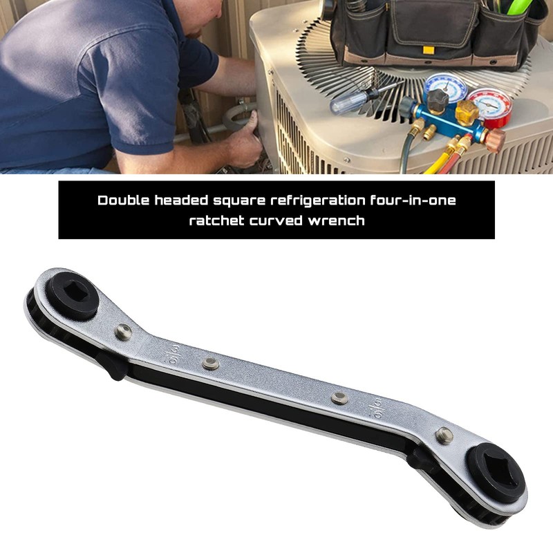 Create idea Square Ratchet Wrench 4-in-1 Switchable Wrench HVAC Maintenance