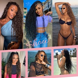 Urbeauty Human Braiding Hair for Boho Braids 100g #4/30 Ginger Deep Wave Bohemian Hair for Braiding, Boho Braids Bulk Human Hair Knotless, Boho Locs, Boho Twist, Gypsy, Goddess