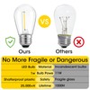 Meconard 36 Pack S14 LED Bulbs for Outdoor String Lights,