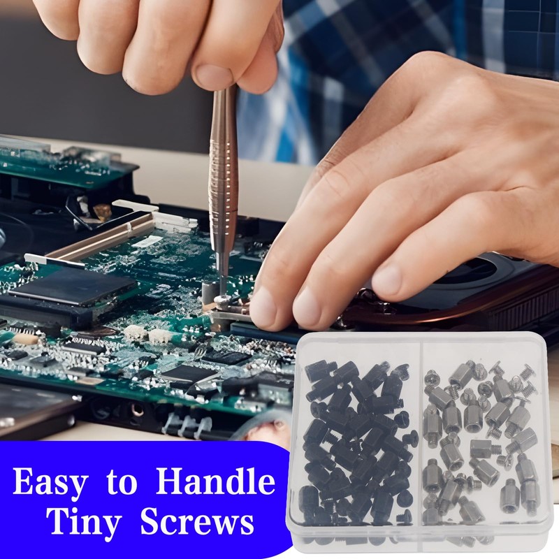 Zmbroll M2 Motherboard Standoffs Notebook Computer Screw 80Pcs M.2 SSD