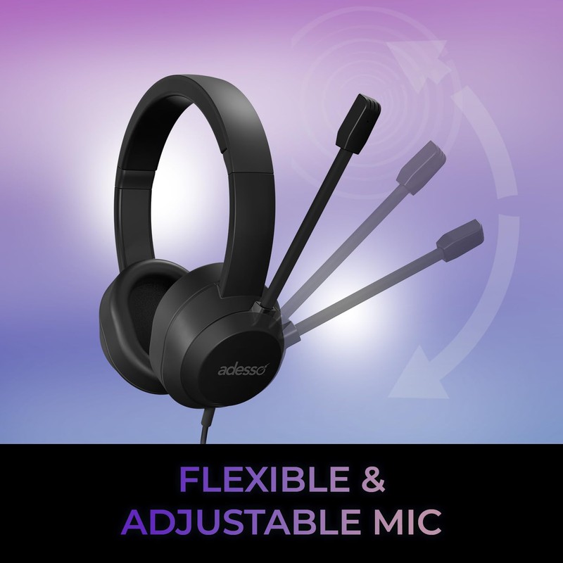 Adesso Xtream P7 Wired Stereo Headset with Copilot AI Shortcut
