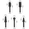 Saipor 5pcs 1/4" Shank Rotary Rasp File Burr Set Woodworking