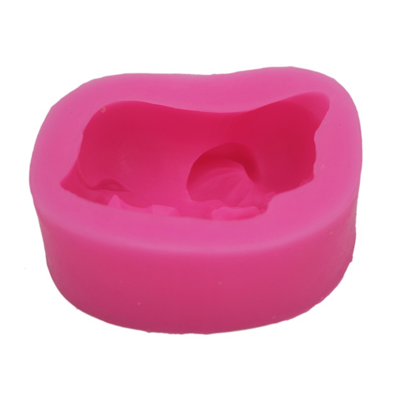 Longzang Elephant Mould S348 Art Silicone Soap Craft DIY Handmade