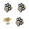 LLDYNW 4 pcs Dog Paw Knobs Dresser Drawer Knobs Cupboard