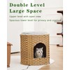 SETVSON Cat House for Indoor Cats, Large Double Cat Houses
