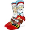 Good Luck Sock Men's Santa and Mrs. Claus Socks, Adult,