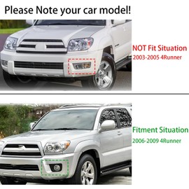 Left Driver sideTail Light Assembly Compatible With 2006 2007 2008 2009 Toyota 4Runner SR5 Sport Limited Replacememt Taillight Rear LED Brake Lamps Chrome Housing Red Lens TO2800172 8156135280(LH)
