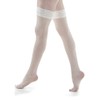 Philippe Matignon Fishnet Elasticated Matt Hold Ups (M/L, Ivory)