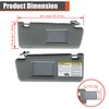 labwork Gray Sun Visor Left and Right Replacement for Toyota