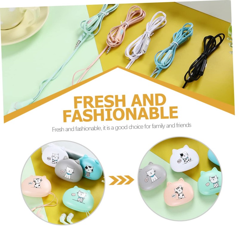 SHOWERORO Ear Wired Earbuds Durable Lightweight Headphone for Adorable Design