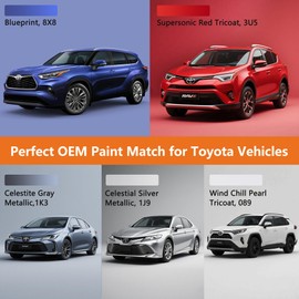 Gen2Magic Wind Chill Pearl Tricoat Touch Up Paint Pen Kit for Toyota [Clear Coat Included], 089 Color Match for Scratches, Rock Chips, Bumper Dings, Easy Scratch Repair & Rust Remover for Toyota
