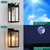 MDENLT Solar Wall Lights Outdoor Waterproof Aluminum Solar Sconce Lights