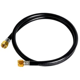 MCAMPAS Propane Hose Extension, 3/8 Inch RV Quick Connect, Gas Line for Grill, Heater, Fire Pit, Flexible Design (3 Feet)