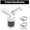 Dishwasher and Washing Machine Drain Adapter with Outlet for Pipe