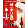 Yeenuo Santa Claus Costume for Men Deluxe Adult Santa Suit