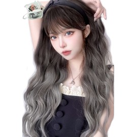 MGRANDE wig premium line 【 active top stylist produce 】 6 items set inner color line women's original wig semi-long small face effect（gray graLCa DY52A）