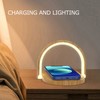 15W Wireless Charging Night Light White Mini Charging Lamp for