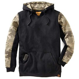 Venado Camo Hoodie for Men - Outdoor Recreation Clothing (X-Large, Black)