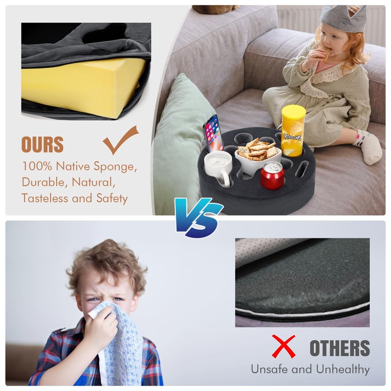 Couch Cup Holder-Sofa Cup Holder Pillow | Couch Caddy Buddy