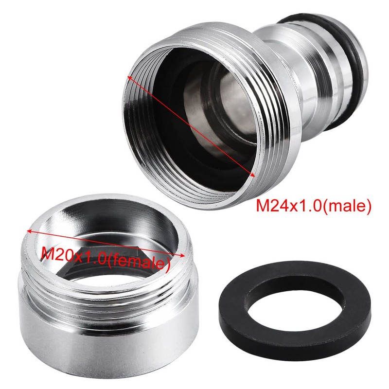 sourcing map Brass Garden Hose Quick Connector Nozzle Pipe Adapter