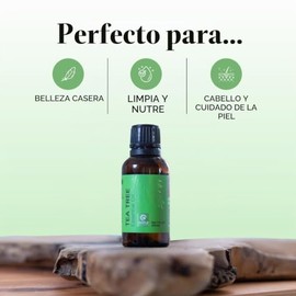 100 Pure Tea Tree Oil Natural Essential Oil with Antifungal Antibacterial Benefits For Face Skin Hair Nails Heal Acne Psoriasis Dandruff Piercings... 