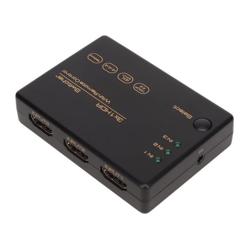 4K HD Switcher 3 in 1 Out 4K 60Hz HDR