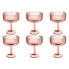Abode Homewares Mesa Premium Acrylic Drinkware Indoor/Outdoor, Coupe, Pink, 14oz,